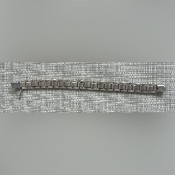 925 Sterling Silver Marcasite Bracelet - Picture 4 of 4